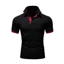 Load image into Gallery viewer, Summer short Sleeve Polo Shirt menTurn-over Collar Slim casual fashion Breathable Solid Color Business polo shirt smens clothin